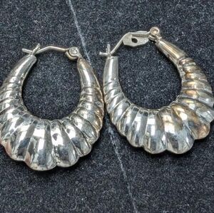 Sterling Silver Earrings-7.35 Grams